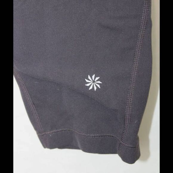 ATHLETA  GIRL CHATURANGA 305922 Hi Rise Crop PURPLE Workout Leggings Size XXL 16 - Picture 3 of 6